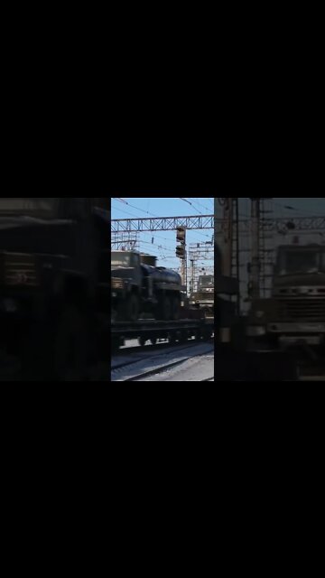 Video showing #Russian Eastern Military District units loading logistics equipment #shorts #ukraine