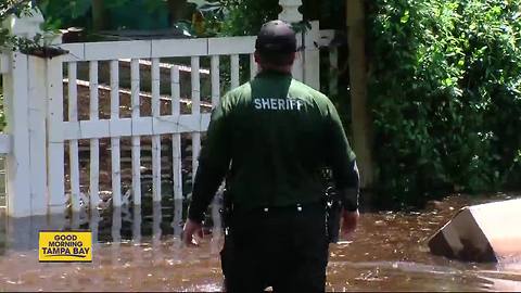 Withlacoochee River in Hernando at major flood stage