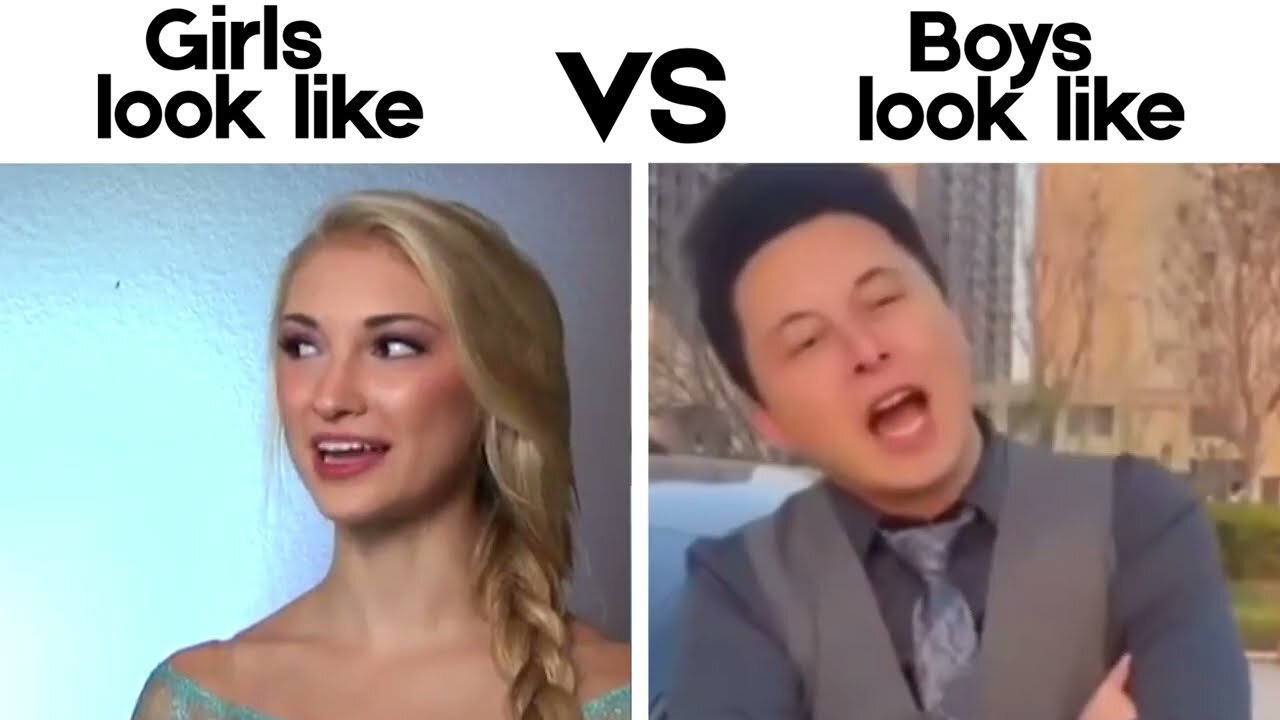 Girls look like vs Boys Look like 🤣 funny videos