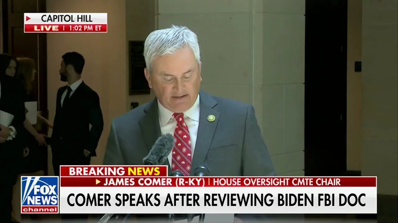 Chair James Comer: "We Will Now Initiate Contempt Of Congress Hearings This Thursday" Against FBI
