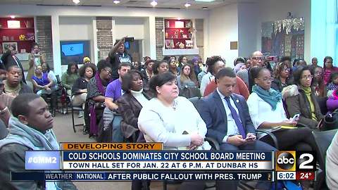 Frigid schools lead to heated Baltimore City Public School Board meeting