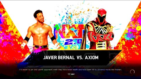 NXT Axiom vs Javier Bernal