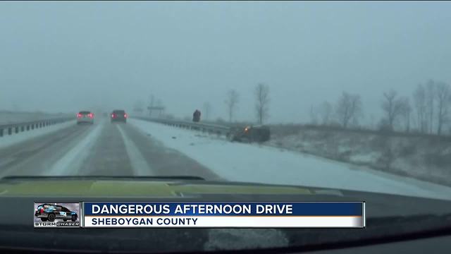 28 car accidents in Sheboygan Co. after winter storm blankets roads