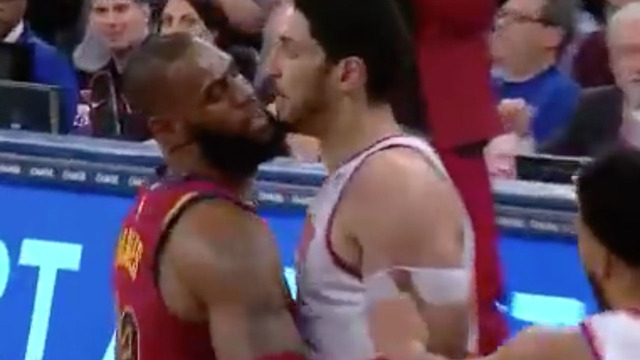 LeBron James SHOVES Enes Kanter After Heated Exchange, Kanter Calls LeBron a "Queen"