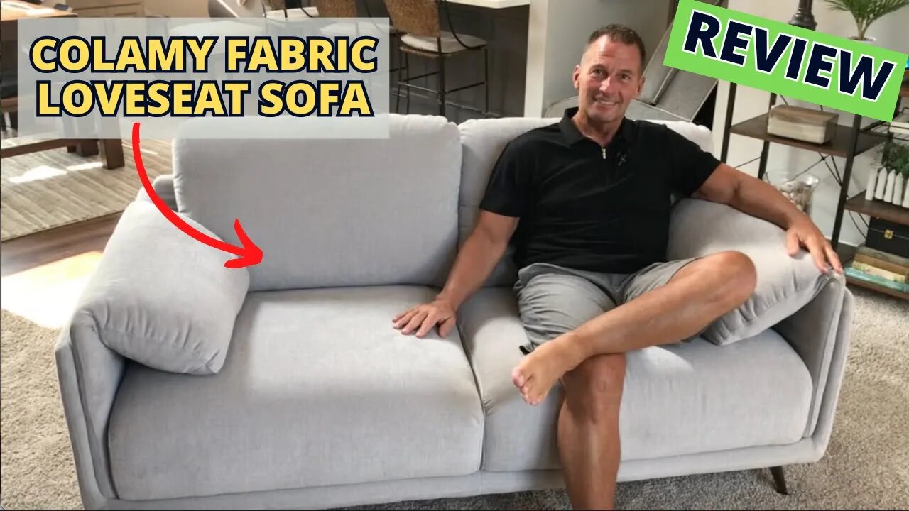 COLAMY Fabric Loveseat Sofa