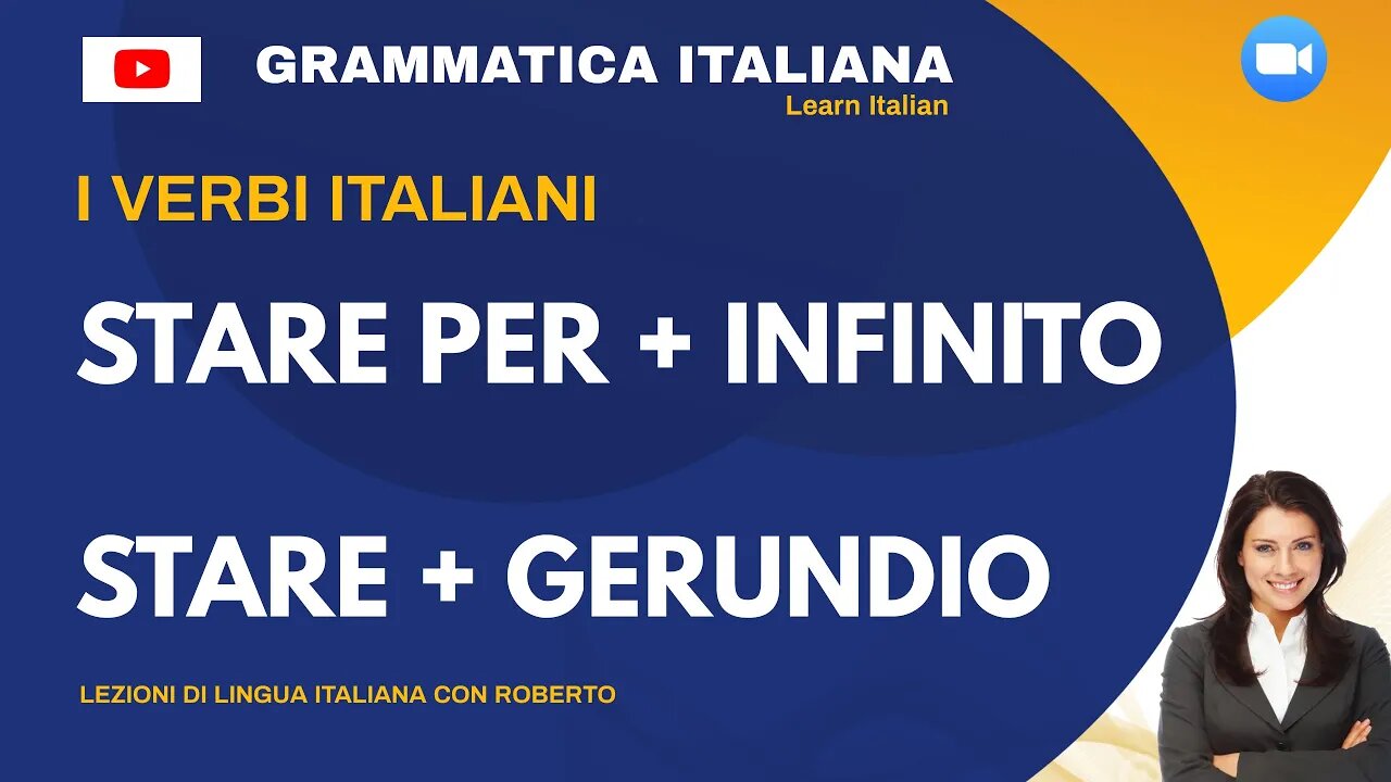 Stare per + infinito e stare + gerundio. Theory, practical examples and exercises with solutions.