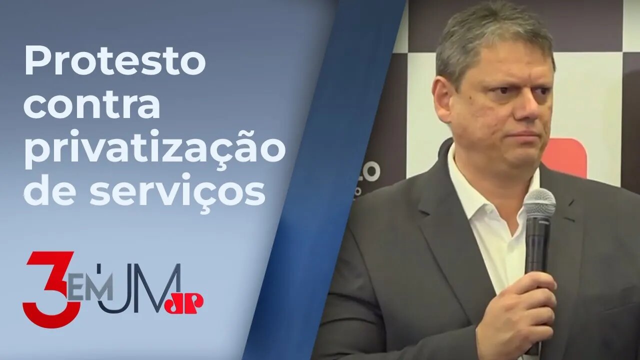 Tarcísio de Freitas diz que greve do Metrô, CPTM e Sabesp é “motivação política”