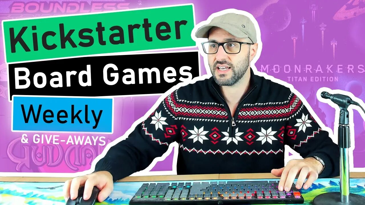 10 Crowdfunded Board Games | Moonrollers + Moonrakers, Gudnak, Boundless Stride, 1-2-3 Cheese!