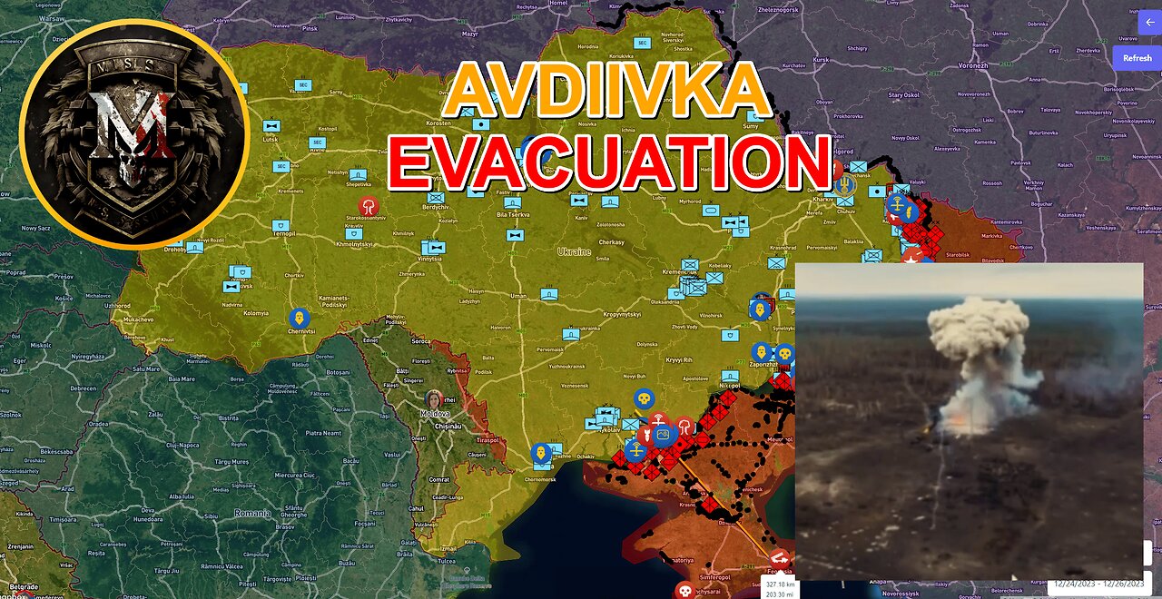 SnowStorm | Ukraine's Withdrawal From Avdiivka | Collapse Of The Front. Military Summary 2023.12.26