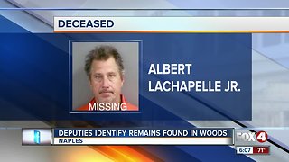 Remains identified after found in the woods