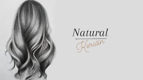 Natural keratin for hair