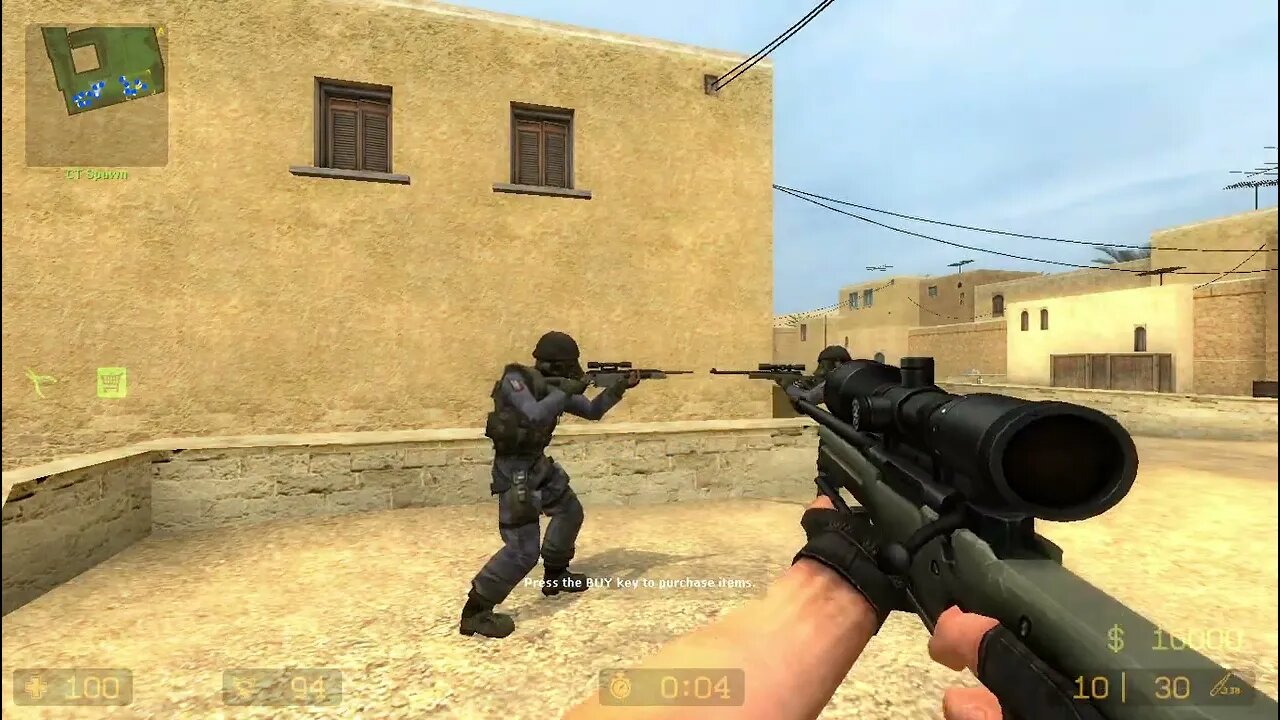 Counter Strike Source Dust 1 Bots #70 Only Sniper Rifles