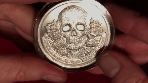 Dia De Los Muertos 2 Ounce Silver Round!