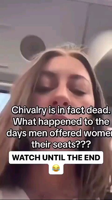 Feminist angry men refuse to give up their seat to women. Based man asks if she's for equality.