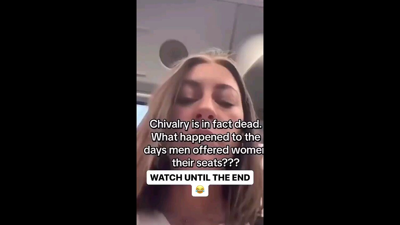Feminist angry men refuse to give up their seat to women. Based man asks if she's for equality.
