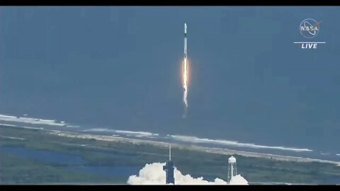 The Falcon 9 rocket launched from the spaceport in Florida