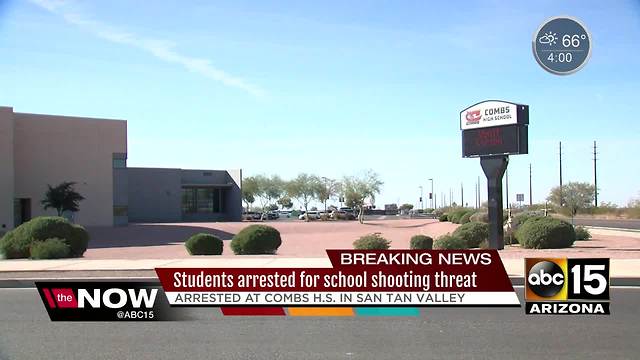 Two students arrested in Combs High School threat, set up GoFund me for ammo