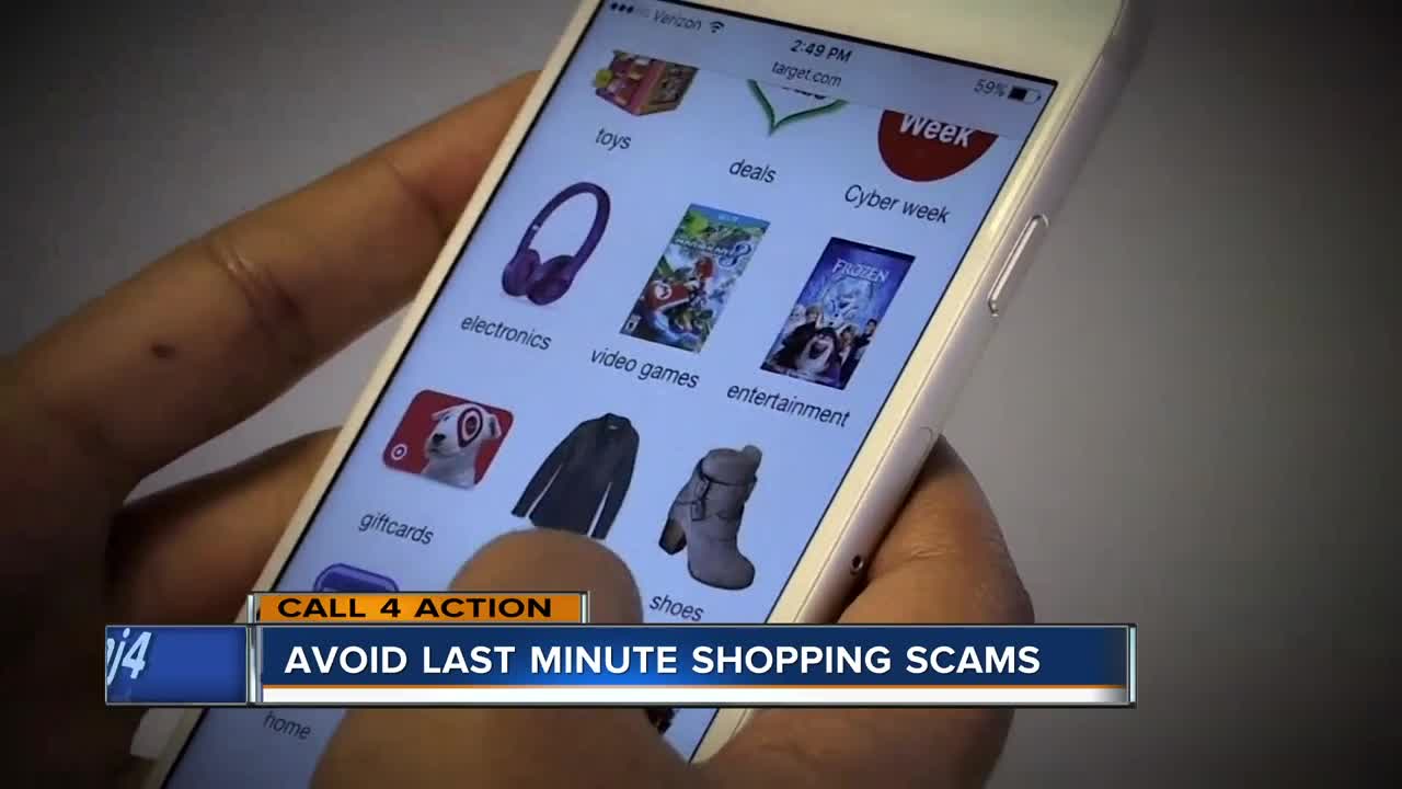 Avoid last-minute shopping scams