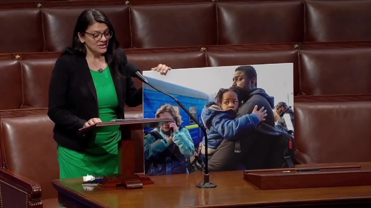 Rep Tlaib: Minority Refugees Fleeing Ukraine Are Forced To The Back Of The Line, Like The US Border