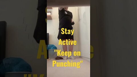 Stay Active: Keep on Punching! (Wearing my Ghost Dog T-Shirt)