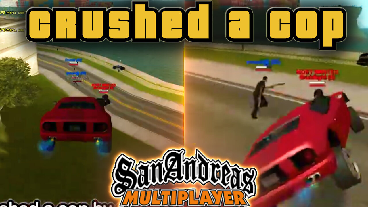 Stunt Crushed A Cop By Accident in GTA SAMP