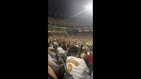 Sold out crowd Baltimore Orioles vs Houston Astros Camden Yards