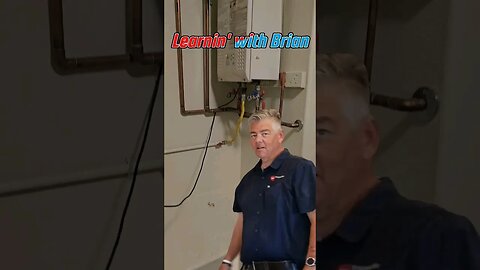 Tankless water heater gas supply size #homeinspection #shortvideo #waterheater