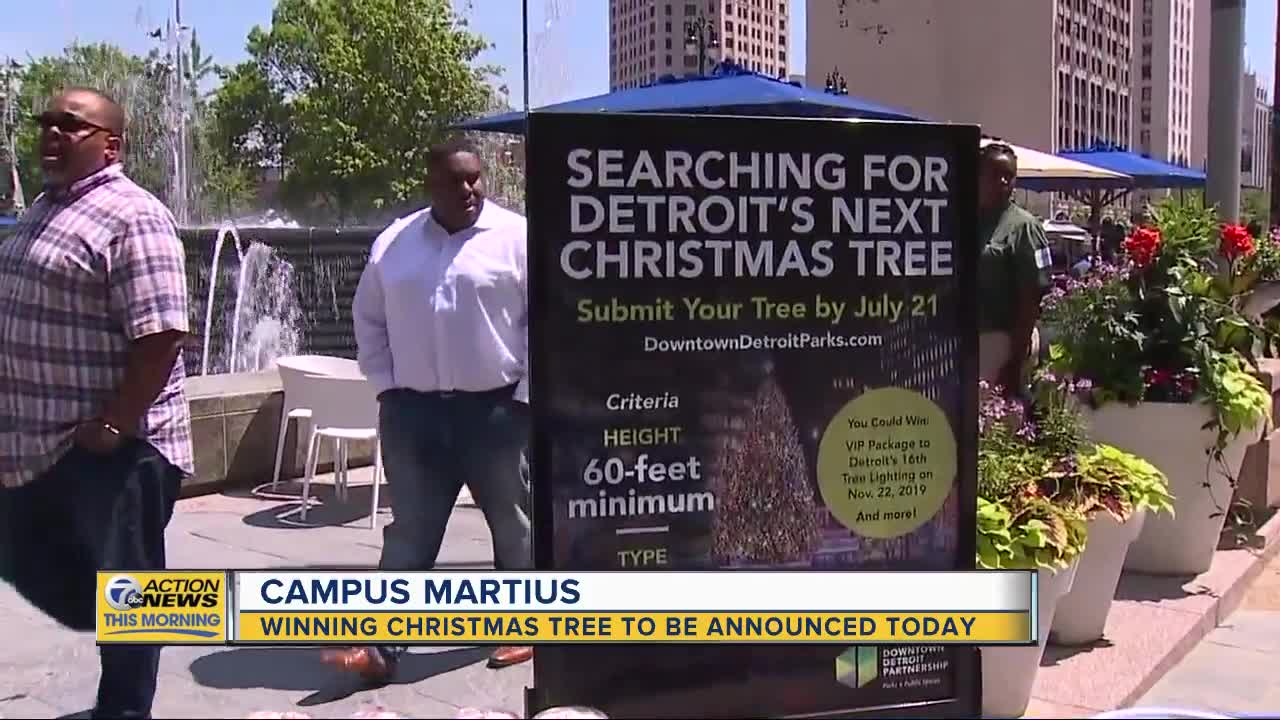 Winning Campus Martius Christmas tree to be announced Thursday