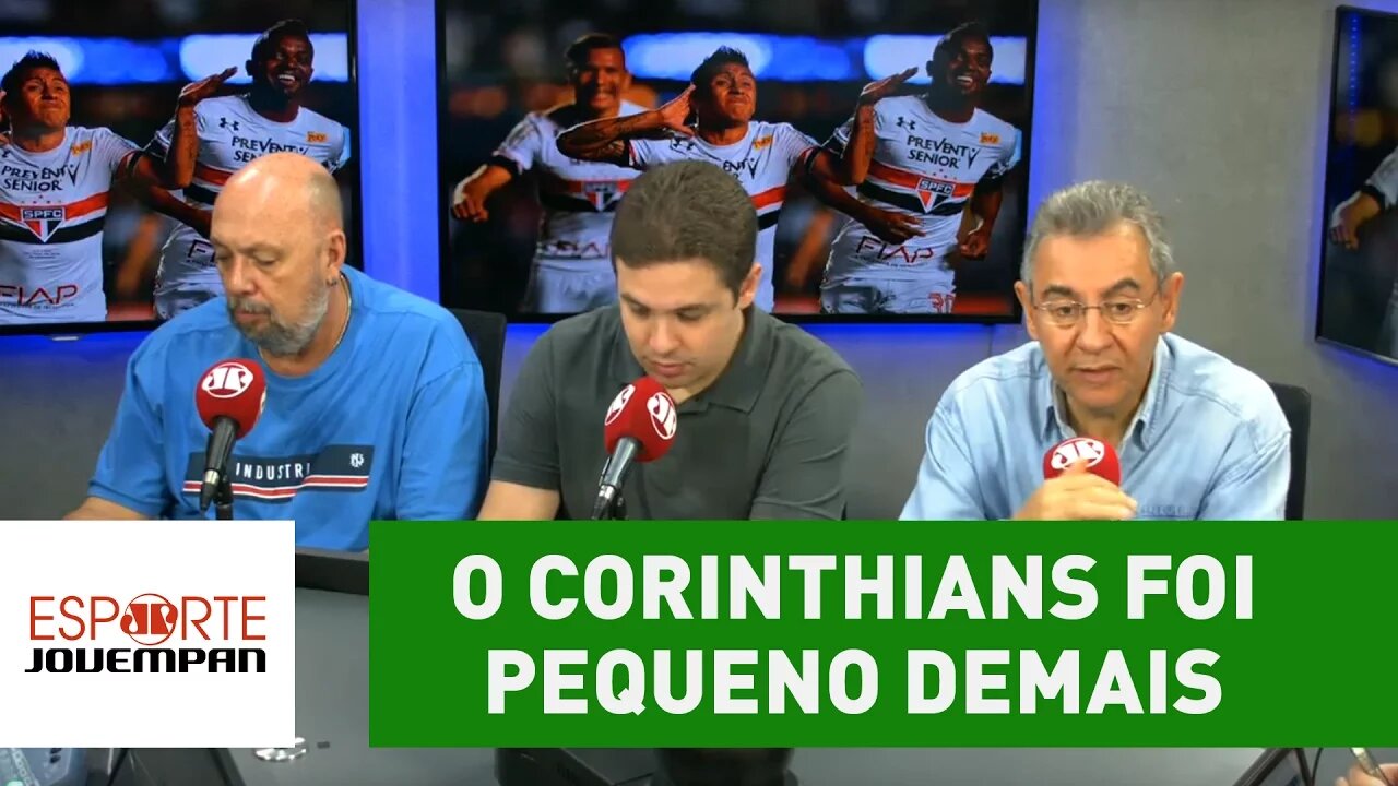 "O Corinthians foi pequeno demais no sábado", critica Flavio