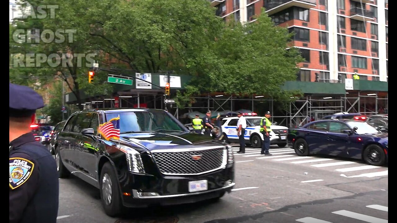 "Traitor!" New Yorkers Greet Biden Motorcade at UN General Assembly 9/21/2021