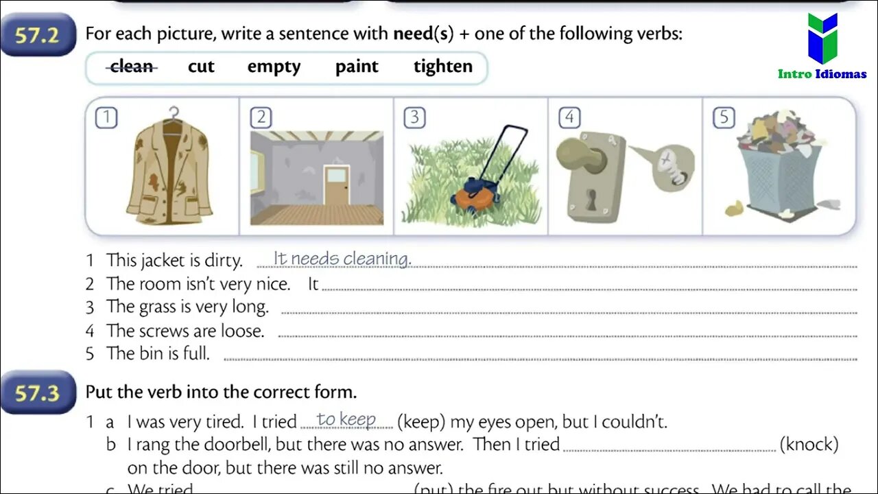 056 - 058 - ENGLISH GRAMMAR IN USE - Units 56 - 58 - Verb + ing or to - Intermediate