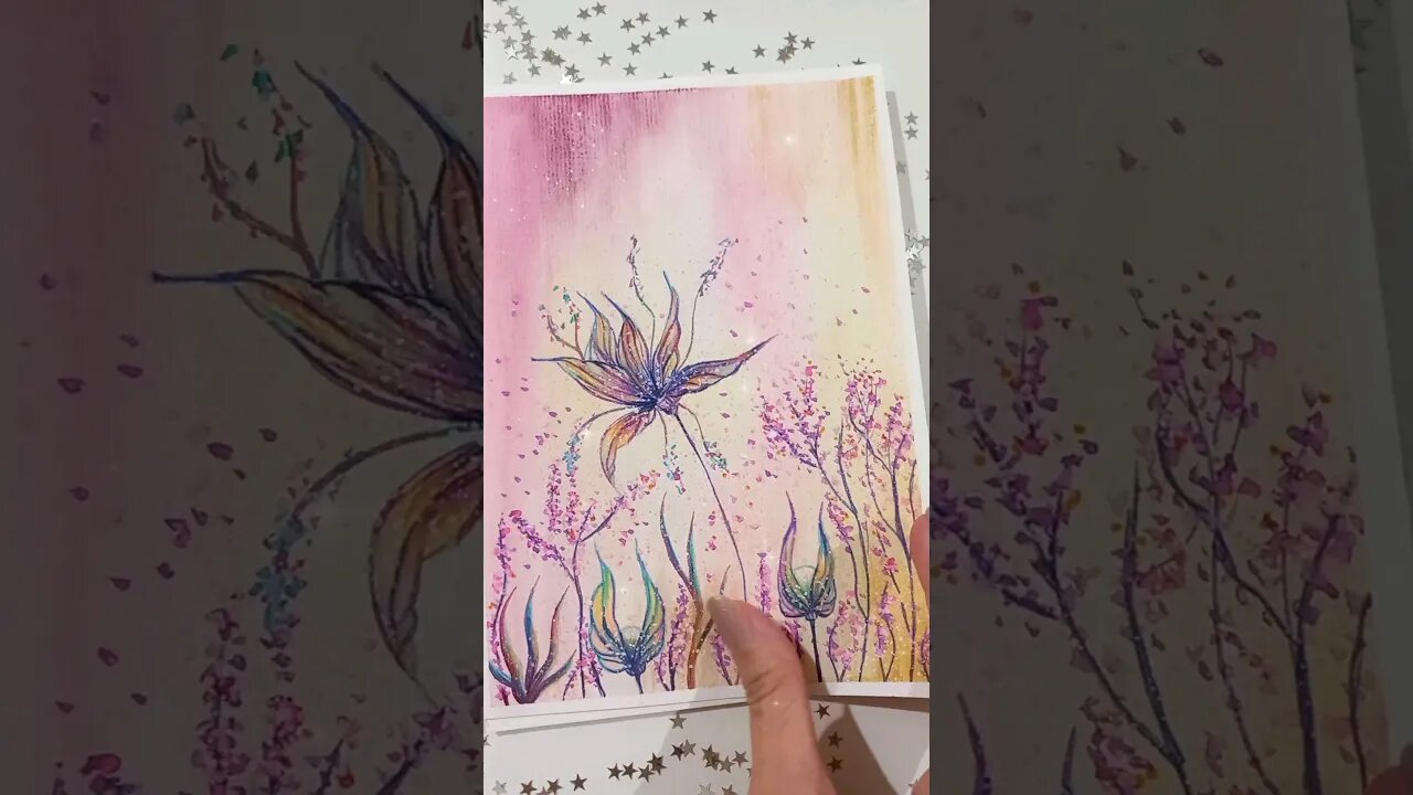 Desenhos Florais Fáceis de Fazer e Pintar #shorts