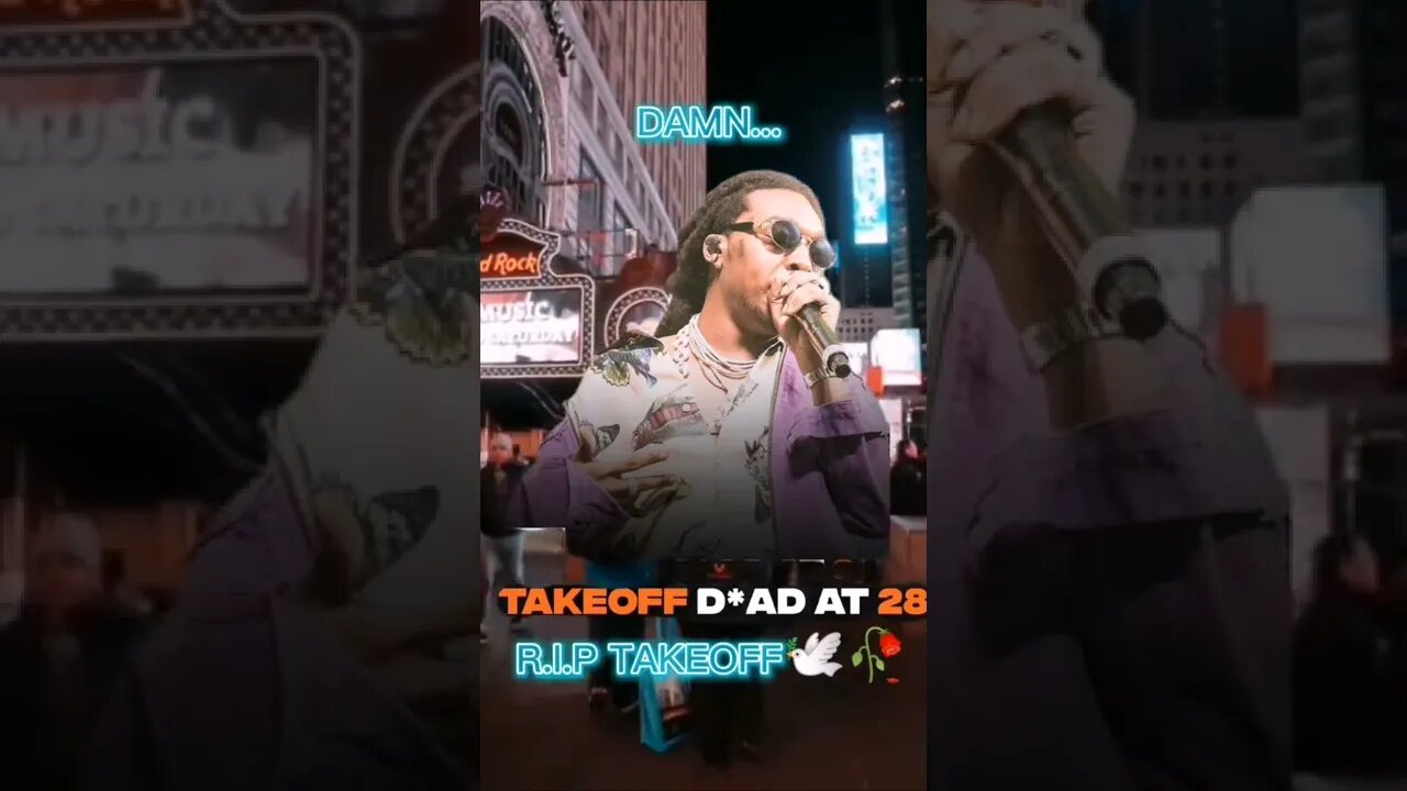 Not a fan of him but R.I.P🕊️ #takeoff #takeoffdead #takeoffdeath #riptakeoff #restinpace #shorts