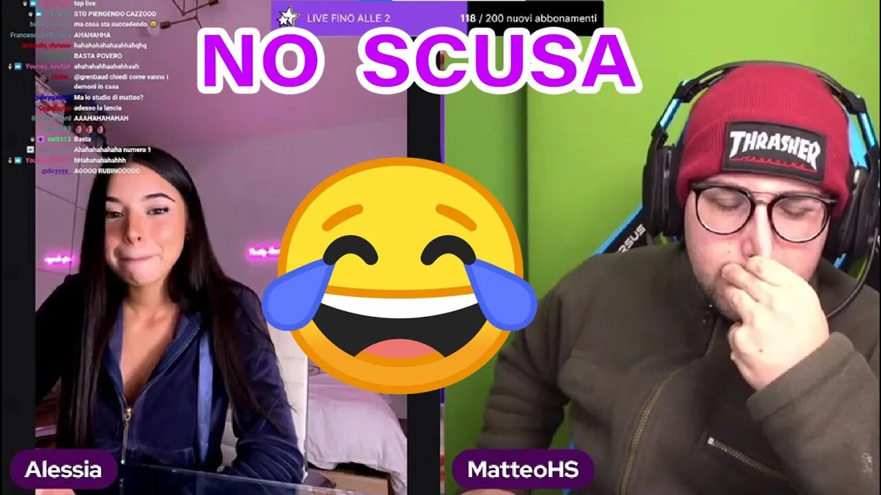 MATTEO HS GUIDATO IN CUFFIA 😂😂 -IN LIVE DA GRENBAUD-LIVE TWITCH