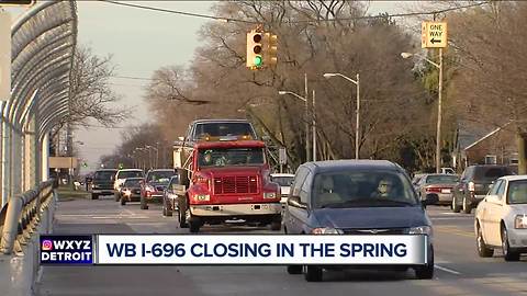 Major WB I-696 closure scheduled through Macomb County for 2018