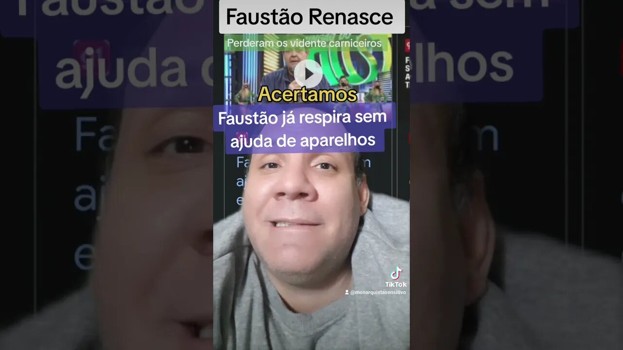 Faustão já respira sem ajuda de aparelhos. Videntes carniceiros perderam