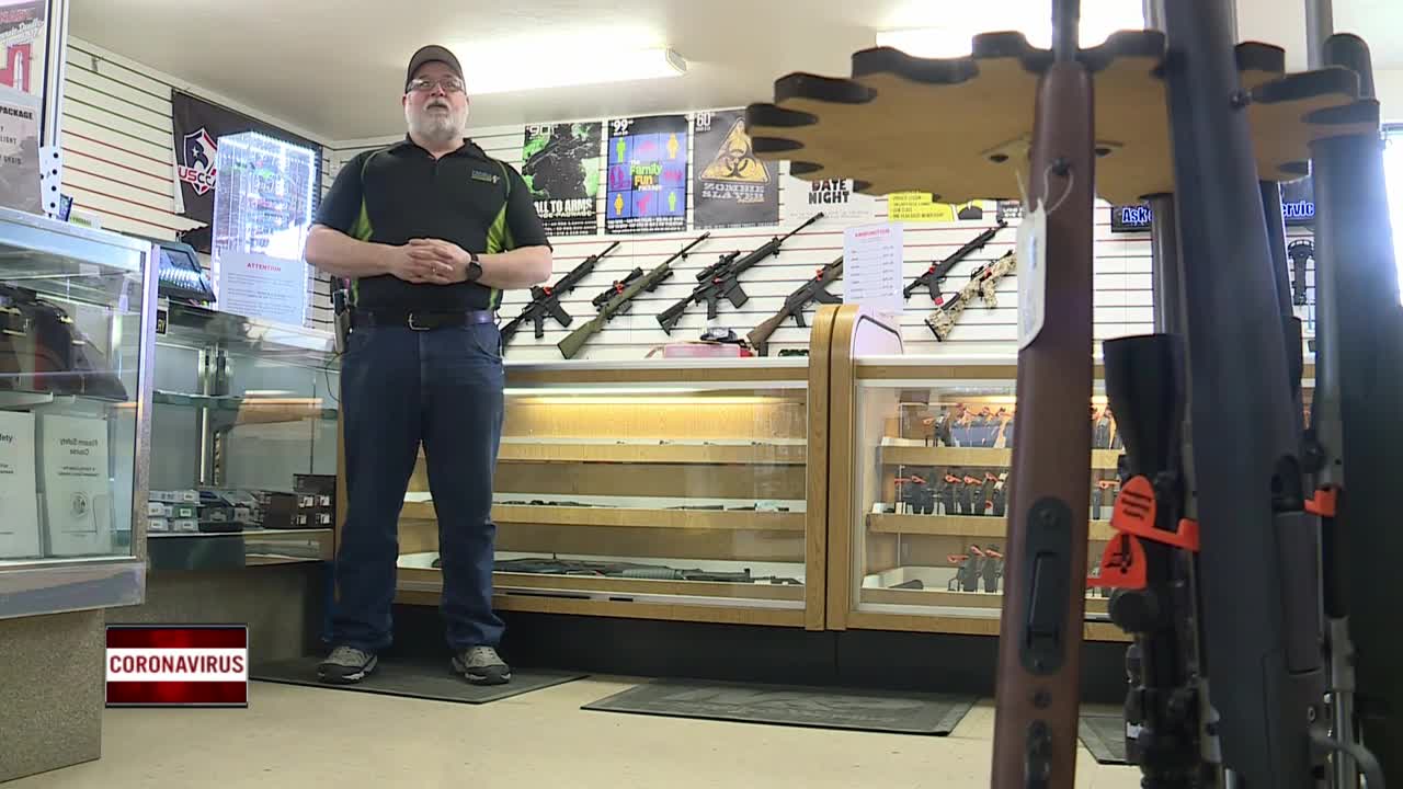 Gun shops experiencing a surge in sales