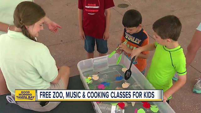 Free zoo, cooking and music classes for kids at Tampa’s Curtis Hixon Park