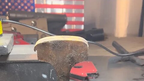 Hammering railroad track into a blade: (Round 1) - Minimal progress