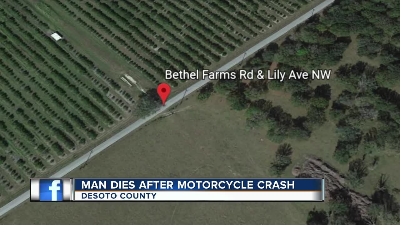 Motorcyclist dies in DeSoto County crash on NW Lily Avenue