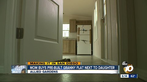 San Diego mom buys pre-built granny flat next to daughter