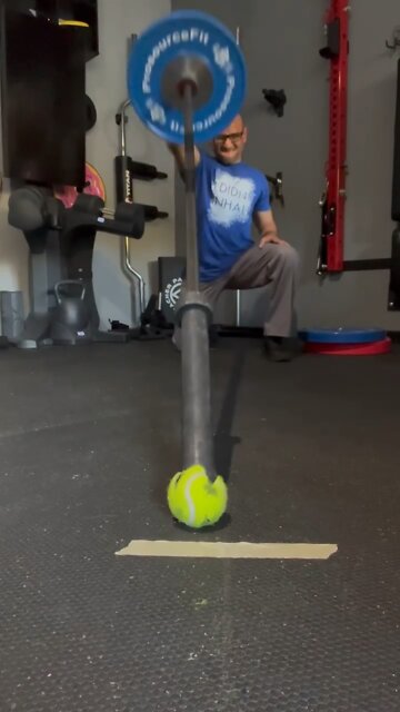 AbMat Barbell Bomb vs Tennis Ball | Landmine Wars