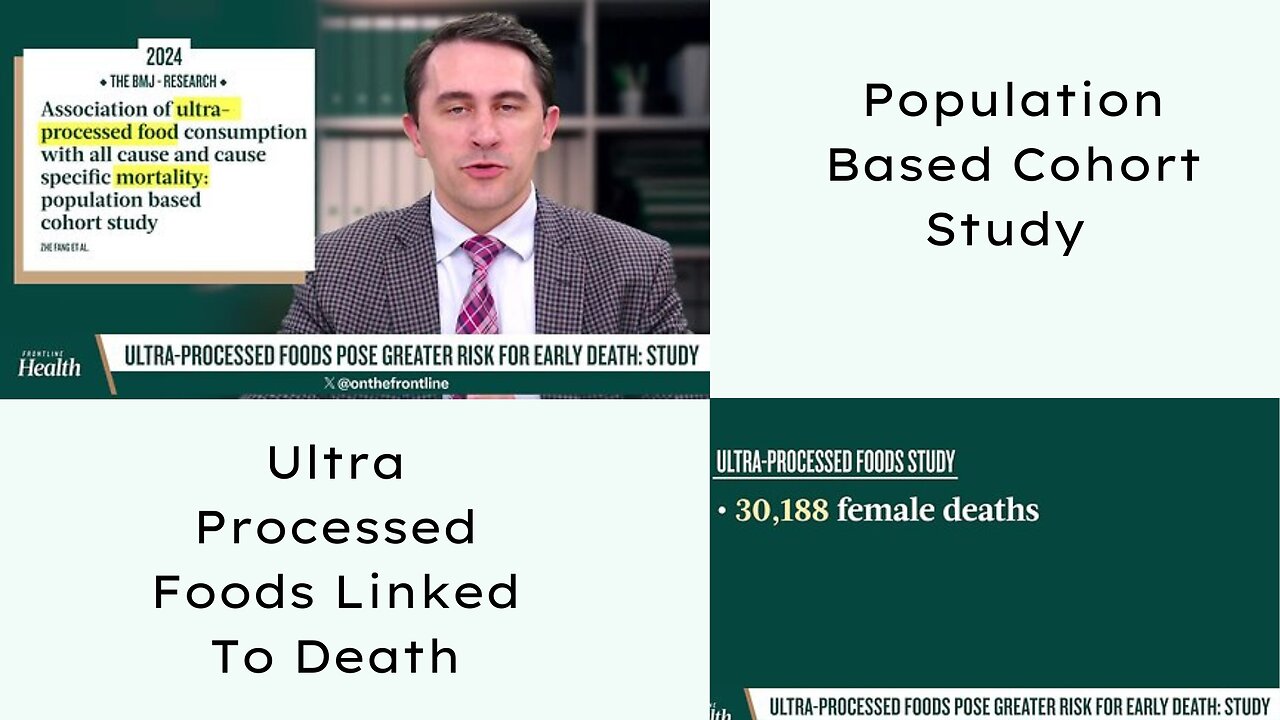 Study Links Ultra Processed Foods To Deaths in New Population Based Cohort Study