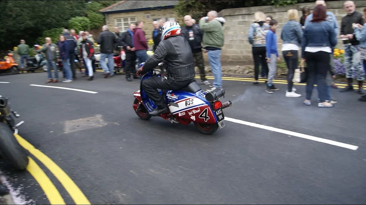 KNARESBOROUGH SCOOTER RUN 2019 ALL 950 OF THEM