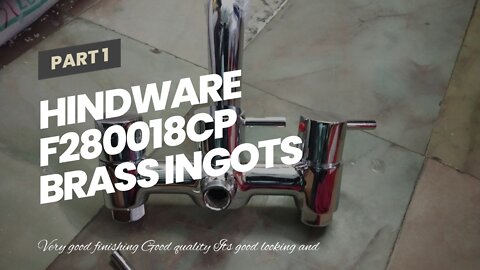 Hindware F280018CP Brass Ingots Polished Wall Mixer with Provision for Overhead Shower with 115...