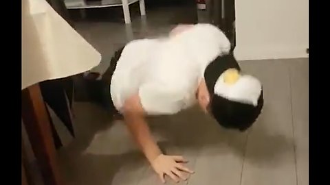 A one-handed push up incredible!!