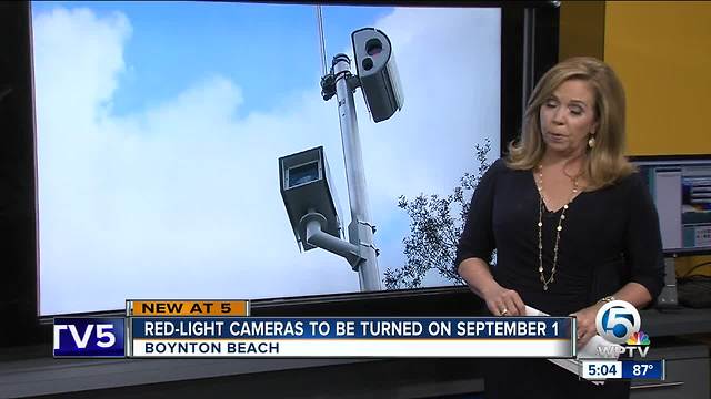 Boynton Beach red-light cameras to be turned on in September