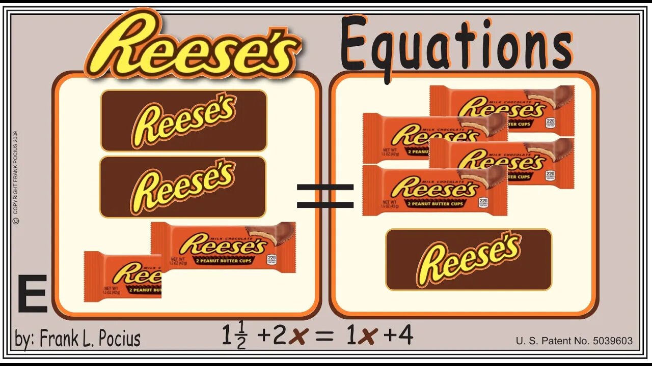 E2_REESES X(notation) 1.5+2x=1x+4 _ SOLVING BASIC EQUATIONS _ SOLVING BASIC WORD PROBLEMS