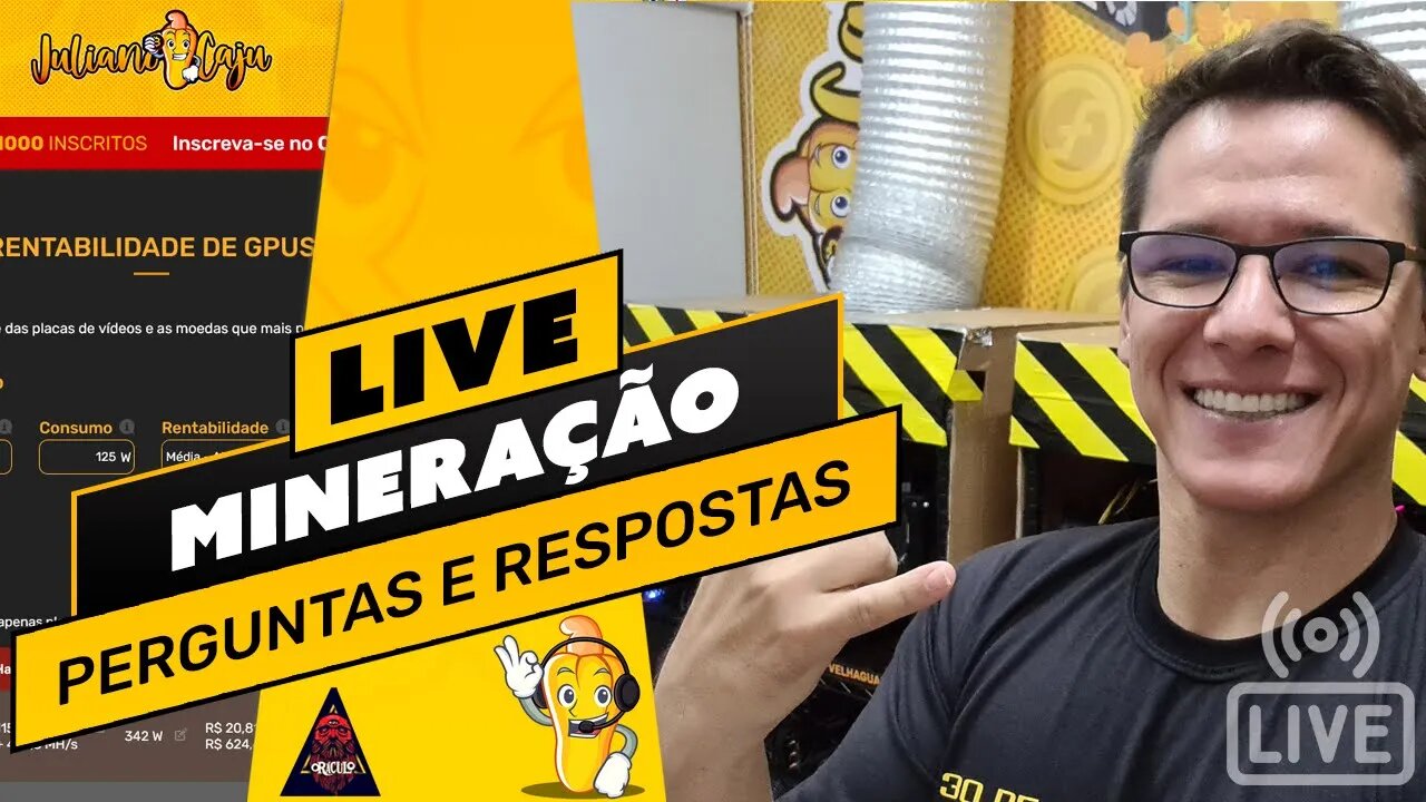 📽️ LIVE! BATE PAPO E TIRA DÚVIDAS DA MINERAÇÃO - AINDA VALE MINERAR?