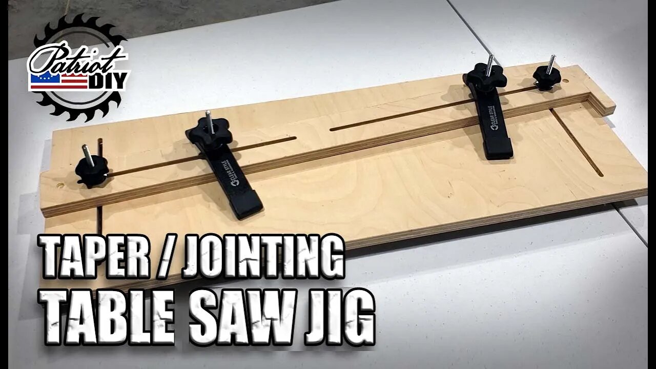 DIY Taper / Jointer Table Saw Jig